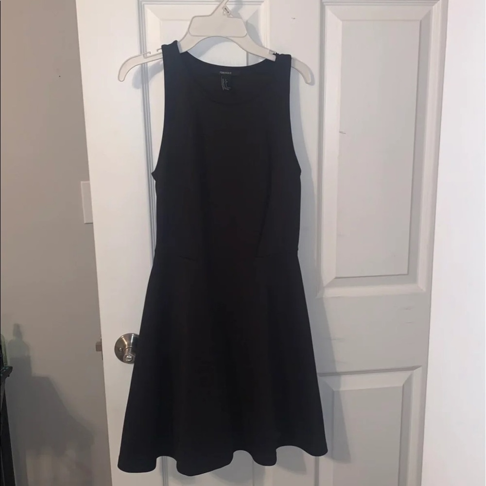 black fit and flare